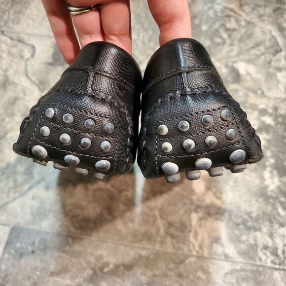 Nordstrom Brand Black Leather Horsebit Vamp Moc Toe Driving Loafers Men's 10.5 M - Picture 5 of 7